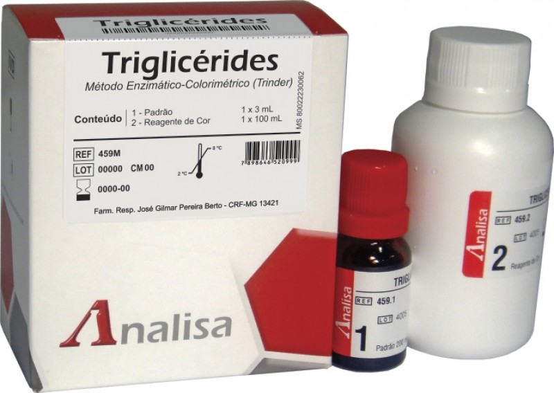 TRIGLICERIDES - PP CAT 459 - 2 x 100 ml ANALISA