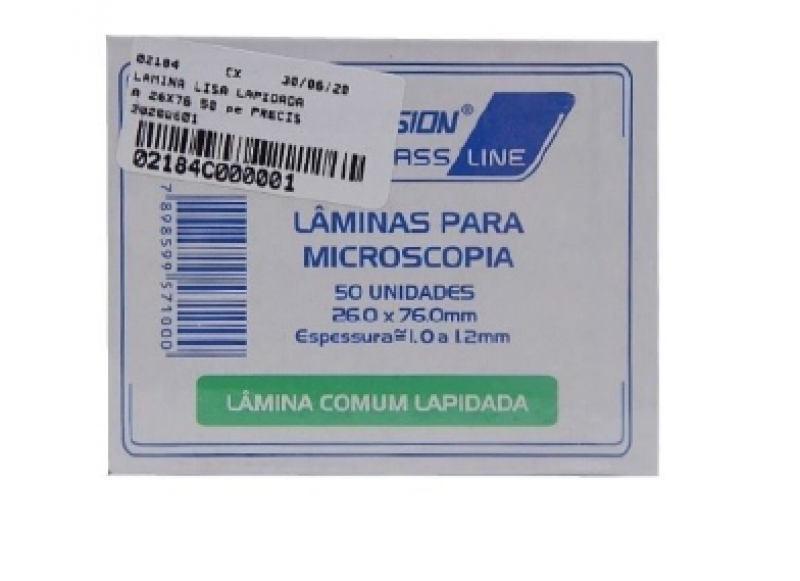LAMINA LISA NAO LAPIDADA 26X76 C/50 PRECISION