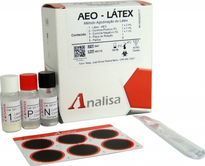AEO - LATEX CAT 541E - 2,5ml (50/100 TESTES) KIT ANALISA