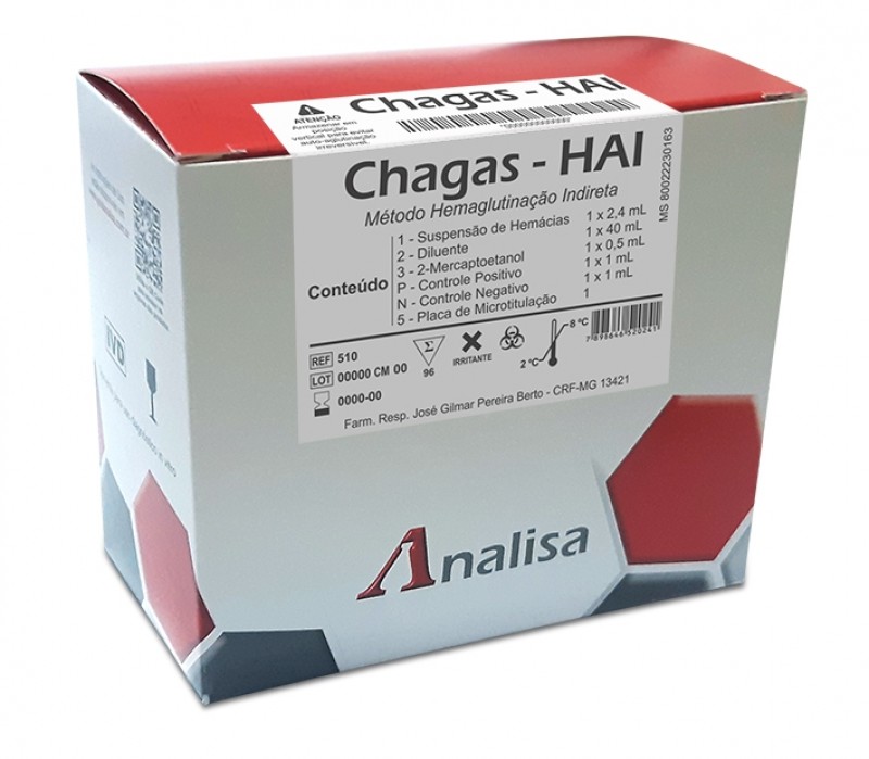 CHAGAS - HAI CAT 510 - 96 TESTES ANALISA