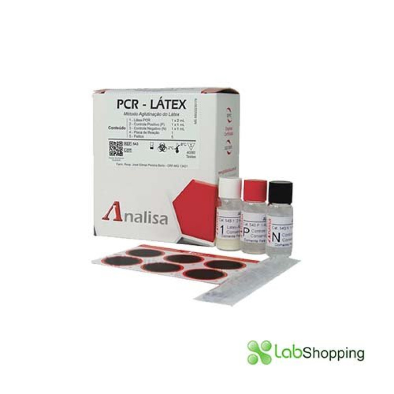 PCR - LATEX CAT 543E- 2,5 ml (50/100 TESTES) KIT ANALISA