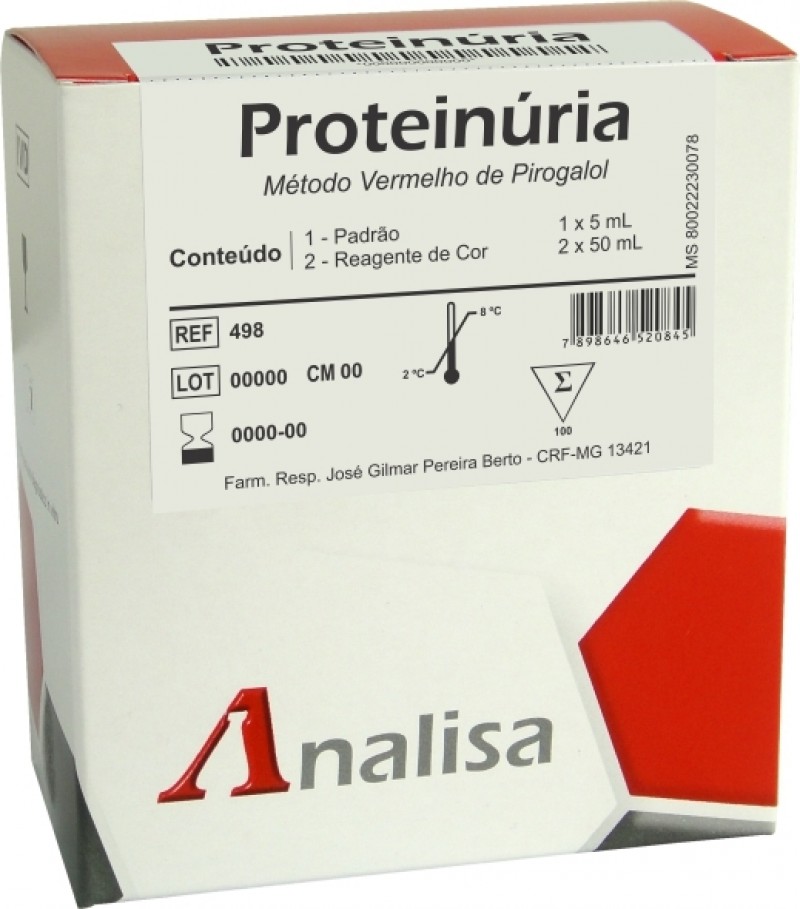 PROTEINURIA - PP CAT 498M - 50 ml ANALISA