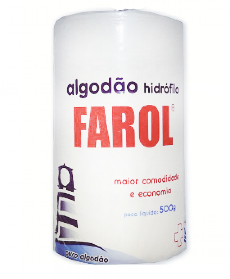 ALGODAO HIDROFILO ROLO 500 gr FAROL